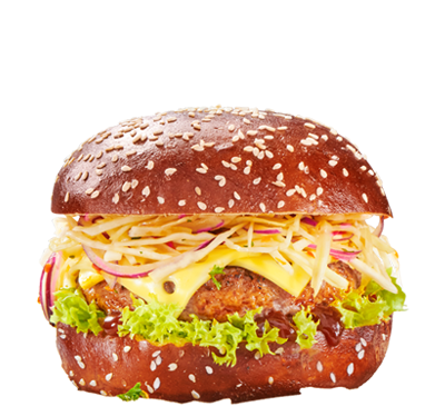 pretzel beer burger